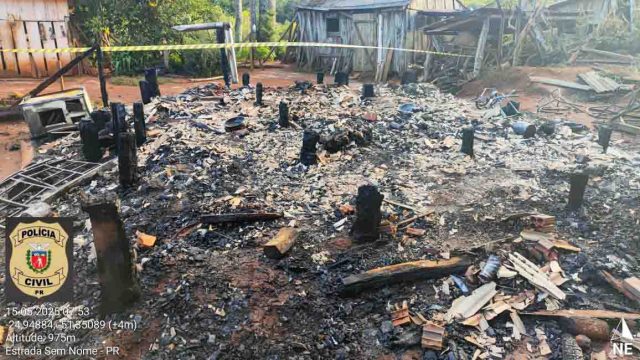 Incêndio foi por volta das 4h20