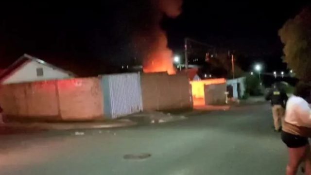 O incêndio foi na noite de terça-feira / Foto: Reprodução