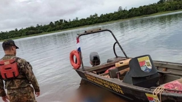 A fatalidade ocorreu a região de Puerto Indio à beira do lago de Itaipu / Foto: Marinha Paraguaia