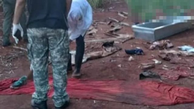 Ossada foi encontrada no final da tarde de terça-feira / Foto: Reprodução/Corujão Notícias