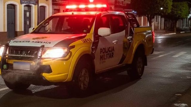 Polícia Militar em atendimento durante a noite / Foto: Ilustração/Reprodução