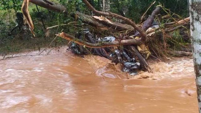 Vítimas foram levadas pela enxurrada em Bela Vista da Caroba (PR) — Foto: Divulgação